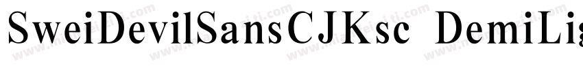 SweiDevilSansCJKsc DemiLight字体转换